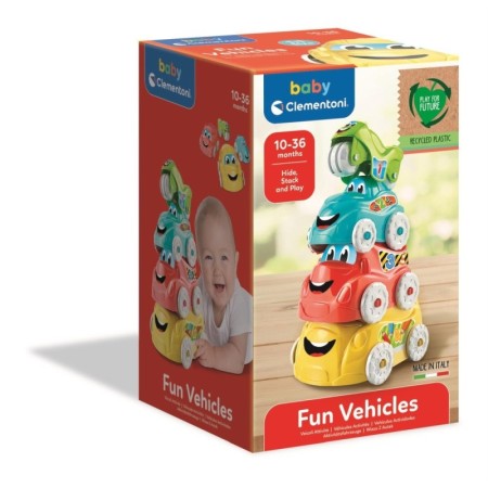 Baby Clementoni Jucarie interactiva de stivuit masinute